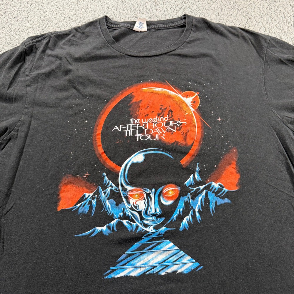 The Weeknd After Hours Til Dawn Tour 2022 T-Shirt Black Delta Soft Mens XL